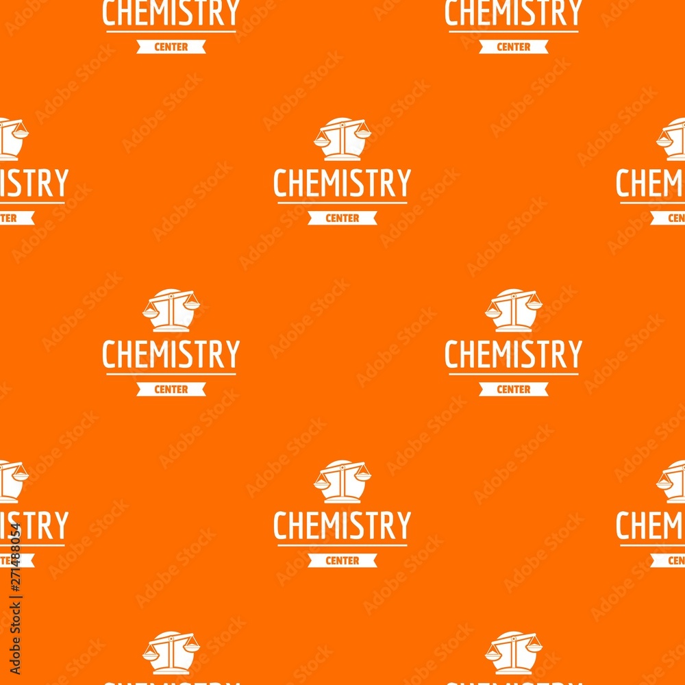 Poster research lab pattern vector orange for any web design best