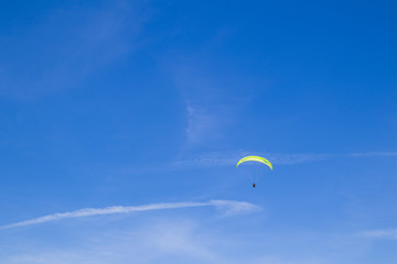 Beautiful sunny sandy beach, blue sky