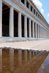 Fototapeta premium Athens, Greece / May 2019: The archaeological site of the Ancient Agora of Athens.