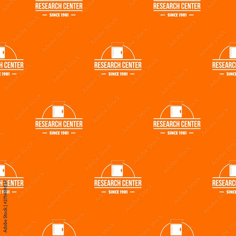 Poster molecular center pattern vector orange for any web design best
