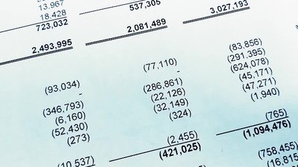 Expenditure and revenue, profit statistics in Finance statement report pf balance sheet of company. Analyzing money balance.