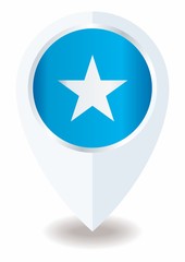 Flag of Somalia, Federal Republic of Somalia. Template for award design, an official document with the flag of Somalia. Bright, colorful vector illustration.