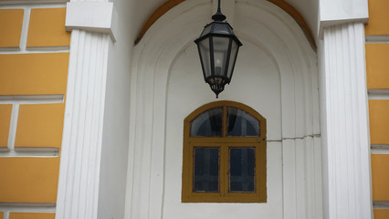 lantern on the facade of the Great Bell Tower in Kiev-Pechersk Lavra