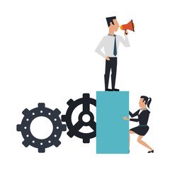 business people avatars cartoon characters