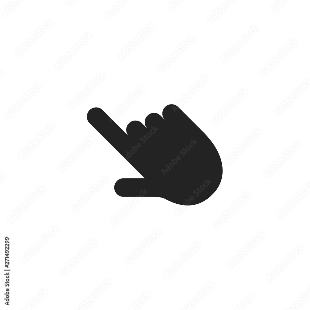 Poster line cursor icon vector in trendy flat style isolated on white background. cursor icon page symbol f