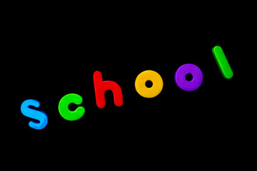 The word SCHOOL