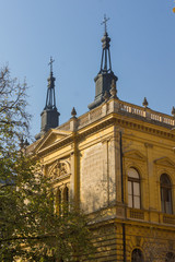 Obraz premium Patriarch's Palace in town of Srijemski Karlovci, Vojvodina, Serbia