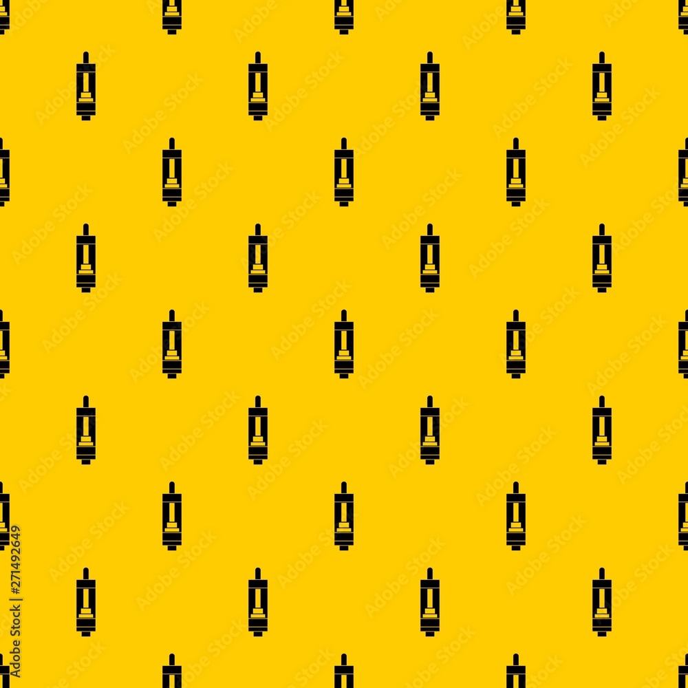 Poster clearomizer for cigarette pattern seamless vector repeat geometric yellow for any design