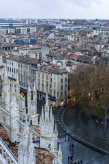 Cathedrale Saint Andre and Pey Berland Tower in Bordeaux, France