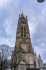 Cathedrale Saint Andre and Pey Berland Tower in Bordeaux, France