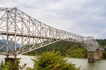 Bridge of the Gods Spanning Columbia River - Oregon/Washington