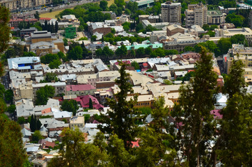 Obraz premium Panorama view of Tbilisi, capital of Georgia country
