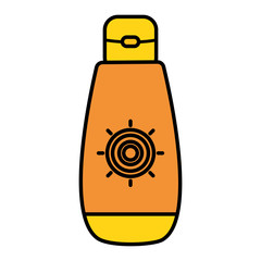 solar blocker bottle summer product