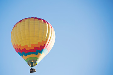 Naklejka premium Colorful Hot Air Balloons Flying in Sky 