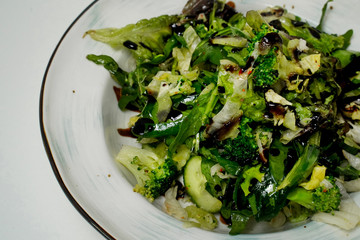 fresh salad on a plate