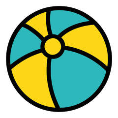 beach balloon plastic toy summer icon