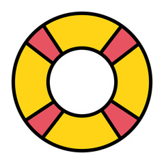 Obraz premium float lifeguard summer accessory icon