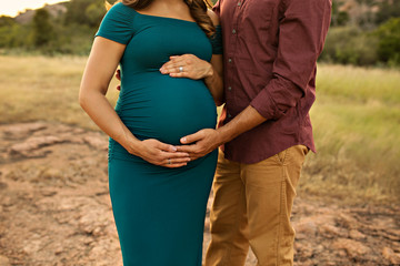 Maternity Belly Couple Pose
