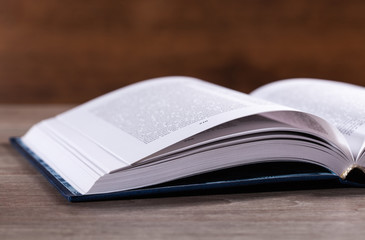 Macro view of old books