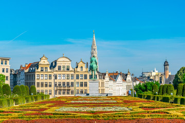 Mont des Arts park in Brussels, Belgium