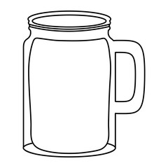 fresh juice fruit jar summer icon