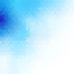 Fototapeta na wymiar Abstract geometric background of blue hexagons