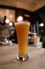 cold beer at a restaurant