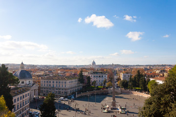 People square Rome, Piazza del popolo, Roma