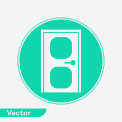 Door vector icon sign symbol