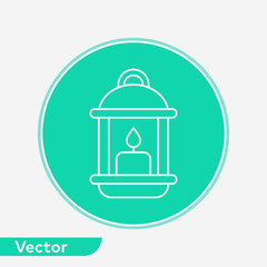 Lantern vector icon sign symbol