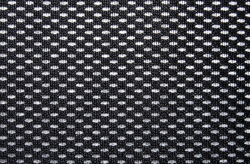 The texture of the black mesh.Black mesh background on white background.
