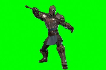 Fantasy character knight 3d render