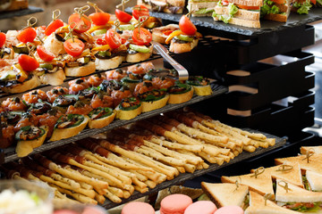 food on the grill