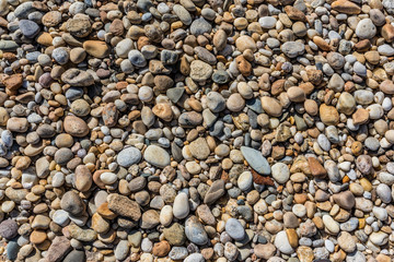 close up view of rocks on a beach