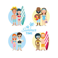 people vacations summer time