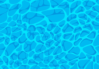 vector illustration of the water surface of the pool, top view