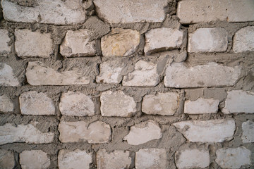 Old white brick wall as a background