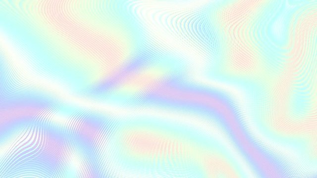 Moving random smooth blurred waves. Smooth thin lines. Abstract screensaver for video. Looping footage. Holographic colors.
