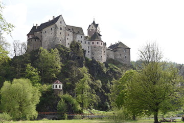 Fototapeta na wymiar Loket castle in Czech republic