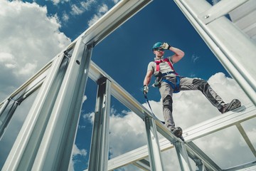 Working Using Safety Harness