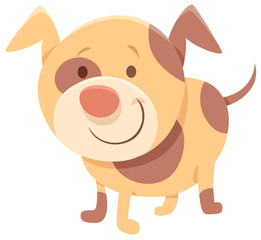 Obraz na płótnie Canvas cute spotted dog cartoon comic character