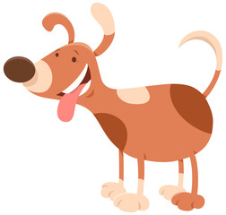 happy spotted dog cartoon character