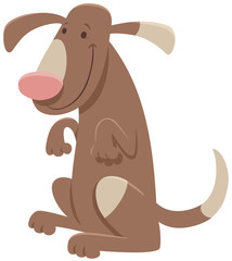 funny spotted dog cartoon character