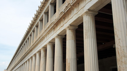 Athen: Säulenreihe der Stoa des Attalos