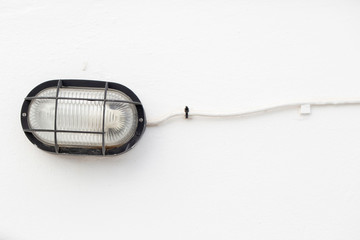 Light and Cable in White Whall