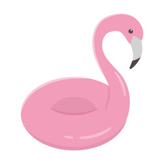 Isolated flamingo float design vector illustration