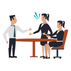 Fototapeta premium business people avatars cartoon characters
