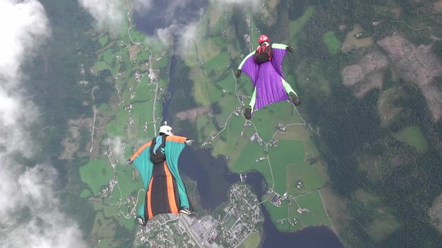 Skydiving over Norway