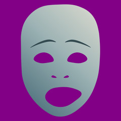 Sad theatrical mask