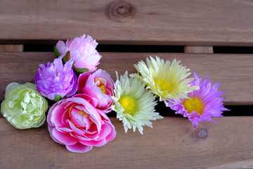 colorful artificial flower